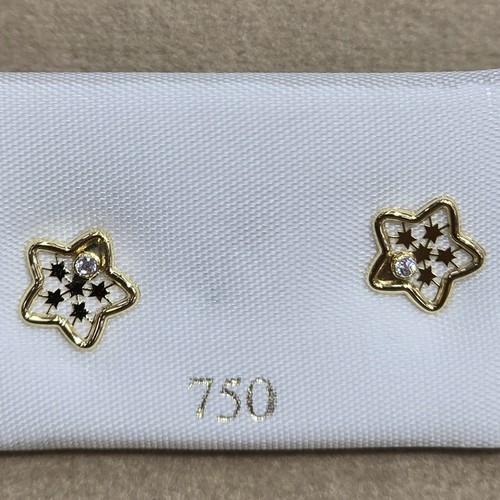 Earings Gold (18k) weight (0.4-0.7)gr safety Lock per piece