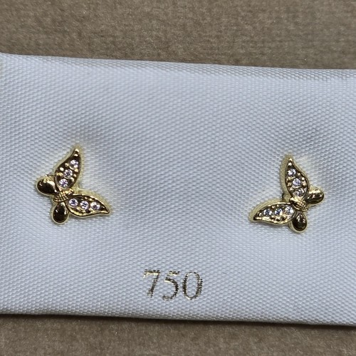 Earings Gold (18k) weight (0.4-0.7)gr safety Lock per piece