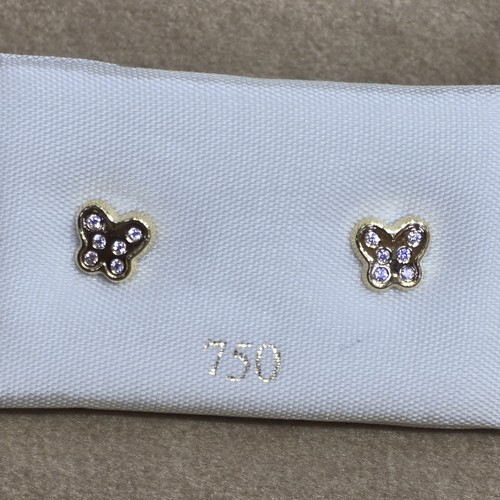 Earings Gold (18k) weight (0.4-0.7)gr safety Lock per piece