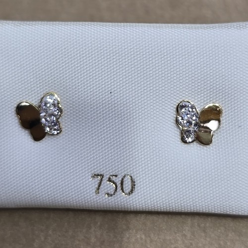 Earings Gold (18k) weight (0.4-0.7)gr safety Lock per piece