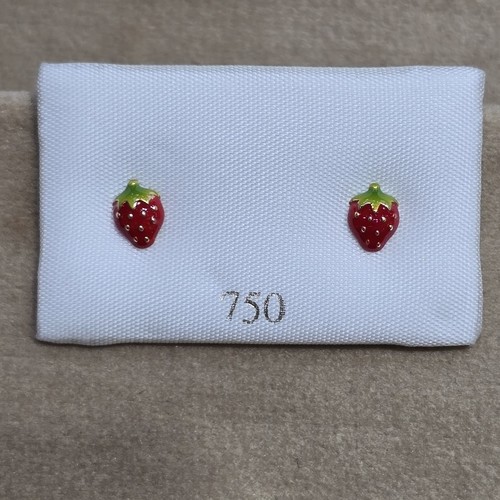 Earings Gold (18k) weight (0.4-0.7)gr safety Lock per piece