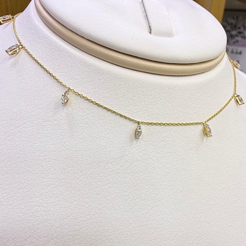 chooker Diamond (1.7)gr (0.36)crt Gold 18k VVS/FG L.G.D size 50,45,40,35cm - Marqees shape