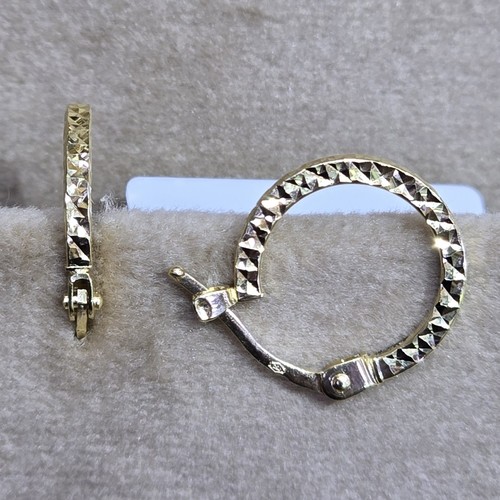 Earings hoops Gold (18k) (1.1)gr size ( 12mm)