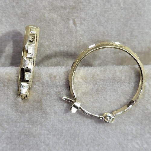 Earings hoops Gold (18k) (1.7)gr size ( 16mm)