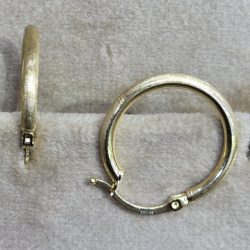 Earings hoops Gold (18k) (1.5)gr size ( 18mm)