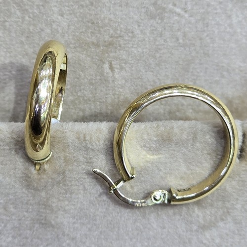 Earings hoops Gold (18k) (1.8)gr size ( 18mm)