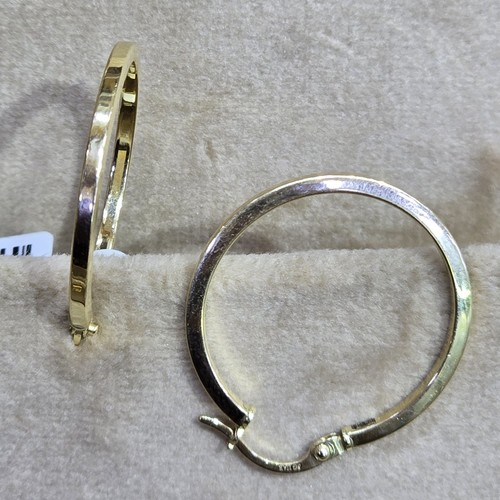 Earings hoops Gold (18k) (1.3)gr size ( 24mm)