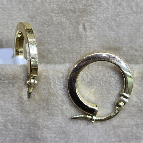 Earings hoops Gold (18k) (1)gr size ( 12mm)