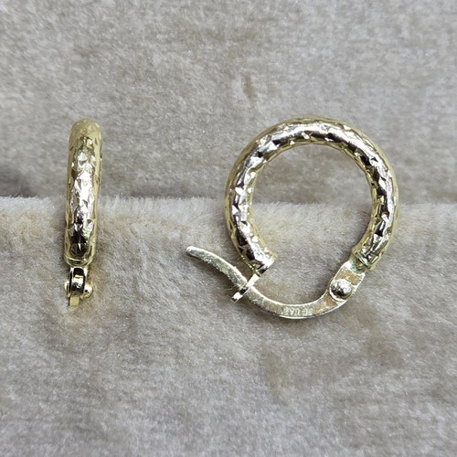 Earings hoops Gold (18k) (0.74)gr size ( 12mm)