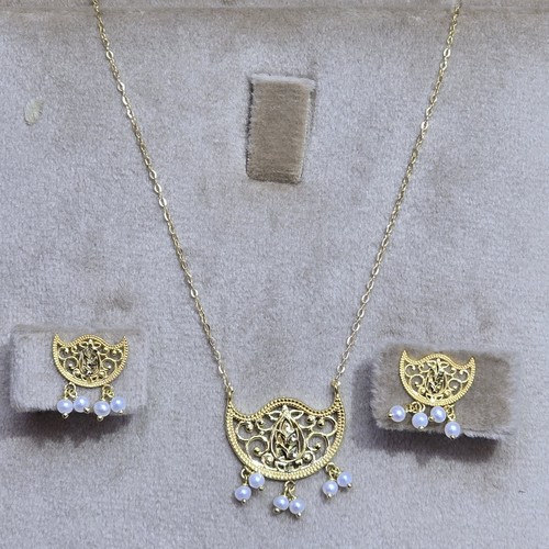 Hlaf set Gold (21k) weight(3.72)gr Length(40cm)