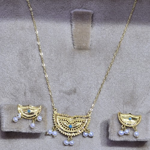 Hlaf set Gold (21k) weight(3.26)gr Length(40cm)