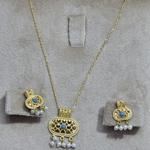 Hlaf set Gold (21k) weight(5.13)gr Length(40cm)