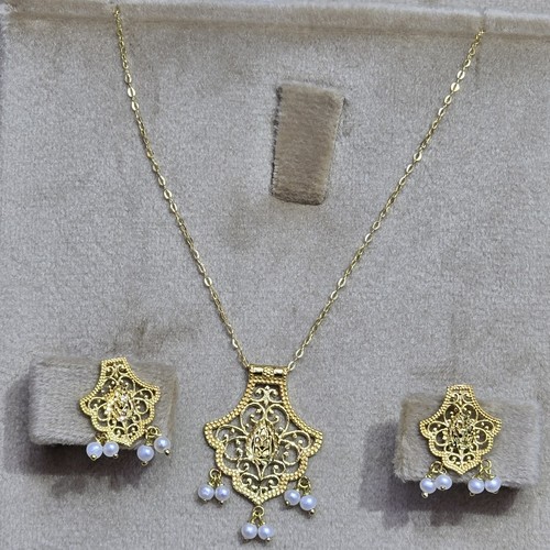 Hlaf set Gold (21k) weight(4.16)gr Length(40cm)