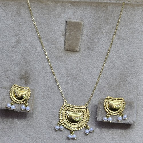 Hlaf set Gold (21k) weight(4.17)gr Length(40cm)