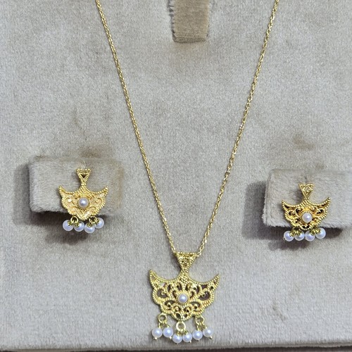 Hlaf set Gold (21k) weight(5.05)gr Length(40cm)