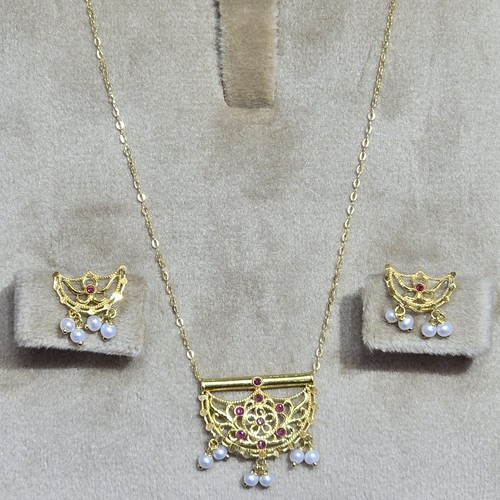 Hlaf set Gold (21k) weight(3.34)gr Length(40cm)