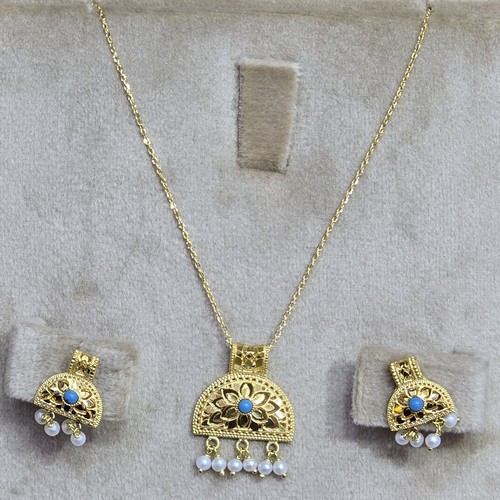 Hlaf set Gold (21k) weight(5.64)gr Length(40cm)