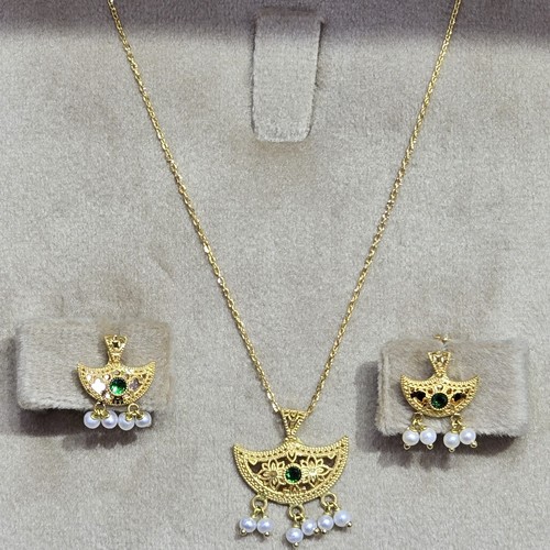 Hlaf set Gold (21k) weight(4.58)gr Length(40cm)