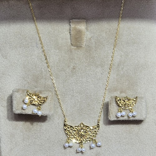 Hlaf set Gold (21k) weight(3.32)gr Length(40cm)