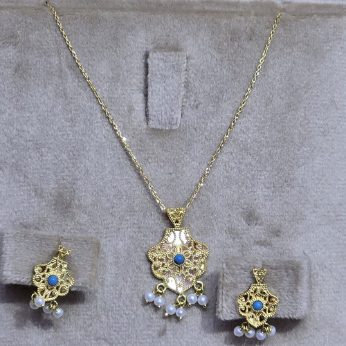 Hlaf set Gold (21k) weight(5.26)gr Length(40cm)