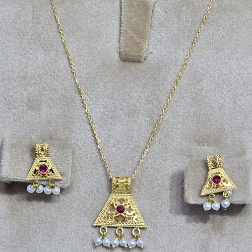 Hlaf set Gold (21k) weight(5.21)gr Length(40cm)