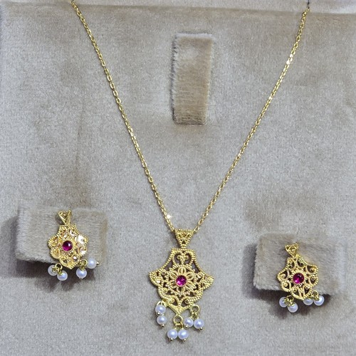 Hlaf set Gold (21k) weight(5.33)gr Length(40cm)