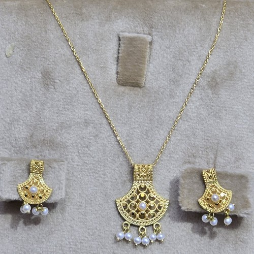 Hlaf set Gold (21k) weight(5.26)gr Length(40cm)