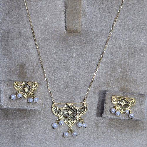 Hlaf set Gold (21k) weight(3.18)gr Length(40cm)