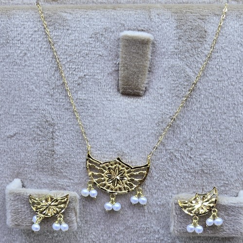 Hlaf set Gold (21k) weight(3.29)gr Length(40cm)