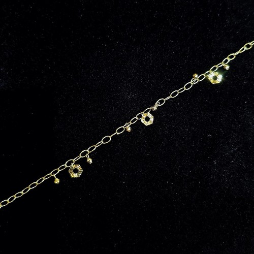 weight (1.67)gr Length (18cm) انسيال ذهب عيار ١٨