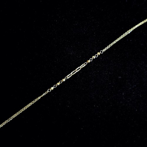 weight (1.67)gr Length (18cm) انسيال ذهب عيار ١٨
