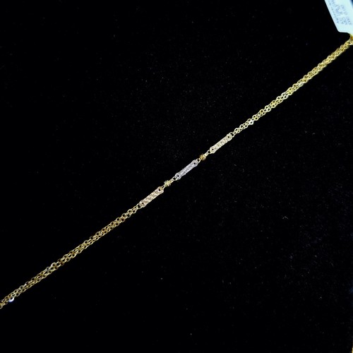 weight (1.67)gr Length (18cm) انسيال ذهب عيار ١٨