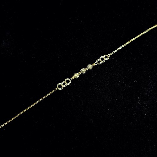 weight (2.02)gr Length (18cm) انسيال ذهب عيار ١٨