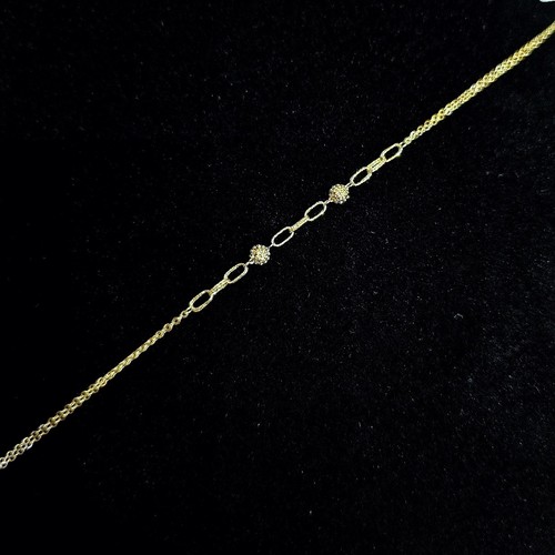 weight (1.67)gr Length (18cm) انسيال ذهب عيار ١٨