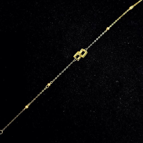 weight (0.92)gr Length (18cm) انسيال ذهب عيار ٢١