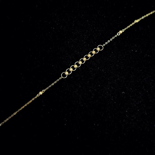 weight (0.76)gr Length (18cm) انسيال ذهب عيار ٢١