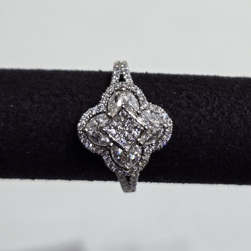Ring Diamond (18k) weight (4.25)gr (0.89)crt (VVS-FG)L.G.D