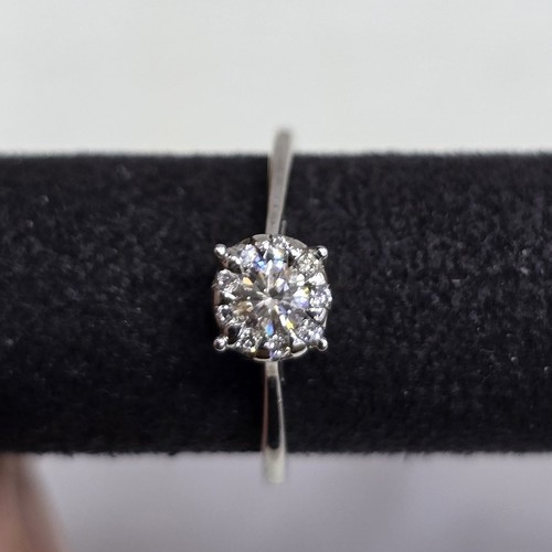 Ring Diamond (18k) weight (2.45)gr (0.28)crt (VVS-FG)L.G.D