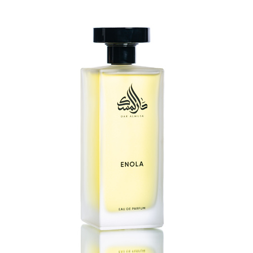 ENOLA - Size: 200 ml 
 Top notes: Jasmine and Musk 
 Heart notes: Powder 
 Base notes: Vetiver and Patchouli