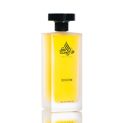 Dar Almusk - DIVON - Size 200 ml 
 Top notes: Oud, Saffron, Cardamom 
 Heart notes: Floral notes 
 Base notes: Sandalwood, Vanilla