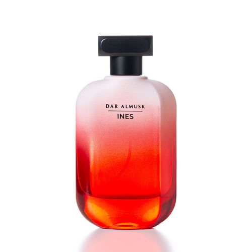 Dar Almusk - INES - A new aromatic language with captivating ingredients that embody the meaning of elegance. 
 Ingredients: Black currant and woods, narcissus and jasmine.