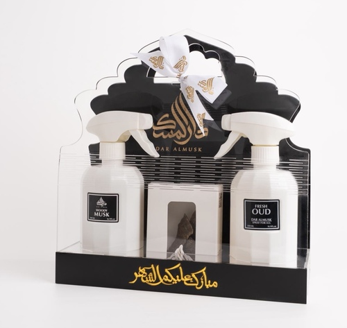 نقصة رمضان 2 مرش - نقصة رمضانية تحتوي على 2 مرش 500 مل + بخور جار هندي 6 غرام