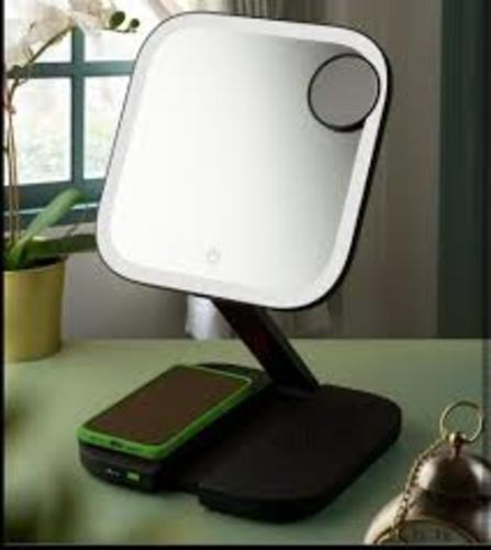 Goui VON Mirror Multifunction (Mirror/wireless/speaker/lamp) - شاحن لاسلكي + مكبر صوت + مصباح اسمك A.0. شاحن Qik تقنية توصيل الطاقة 20 وات مكبر صوت بلوتوث 12 وات شاحن لاسلكي 10 وات مصباح طبلة باهت يعمل باللمس