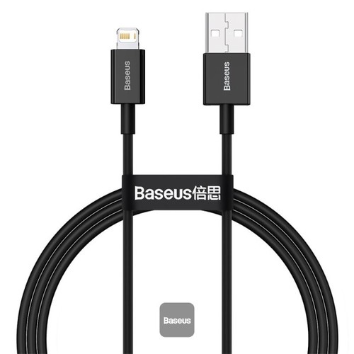 كابل شحن Baseus Superior Series USB إلى Lightning-Fast لنقل البيانات 2.4A لهاتف iPhone 13 12 11 Pro 