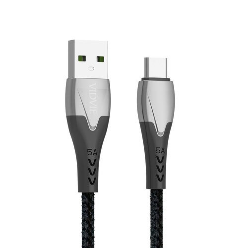 Data Cable  CB461  Type-C 5A Data Cable  Output: 5A max  Material: zinc alloy + nylon braided    CAB - Data CableCB461Type-C 5A Data CableOutput: 5A max Material: zinc alloy + nylon braided 
CABLEType-CLENGTH100cm