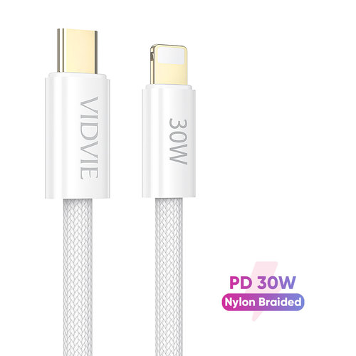 Data Cable  CB4011C&i  Type-C to Lightning Data Cable  Output: 9V/3A, 12V/2.5A (PD 30W)  Material: B - Data CableCB4011C&iType-C to Lightning Data CableOutput: 9V/3A, 12V/2.5A (PD 30W) Material: Braided Wire + ABS 
 Anti-Oxidation and Durable Plug Data Transmission Speed: 480Mbps 
LENGTH