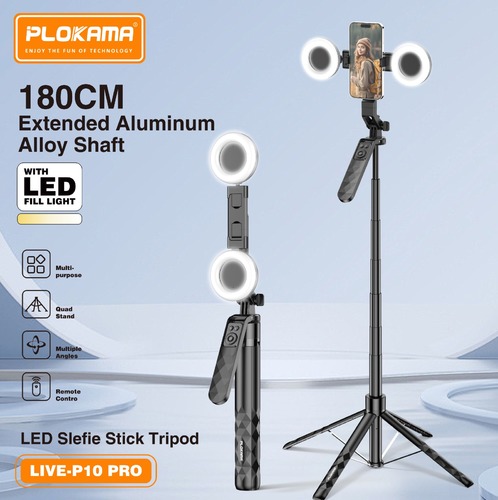 LED SELFIE STICK TRIPOD