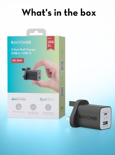 2-Port Wall Charger (USB-A + USB-C)