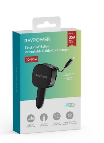 Retractable Cable Car Charger