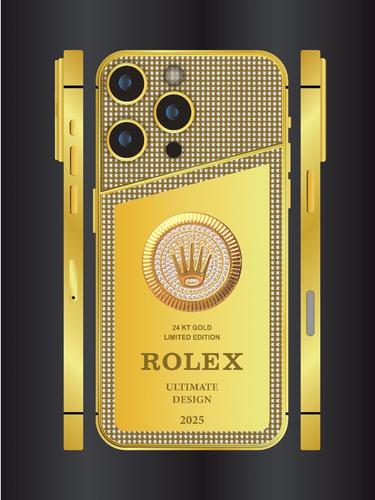 16 Pro Max device plated with 24 karat gold..